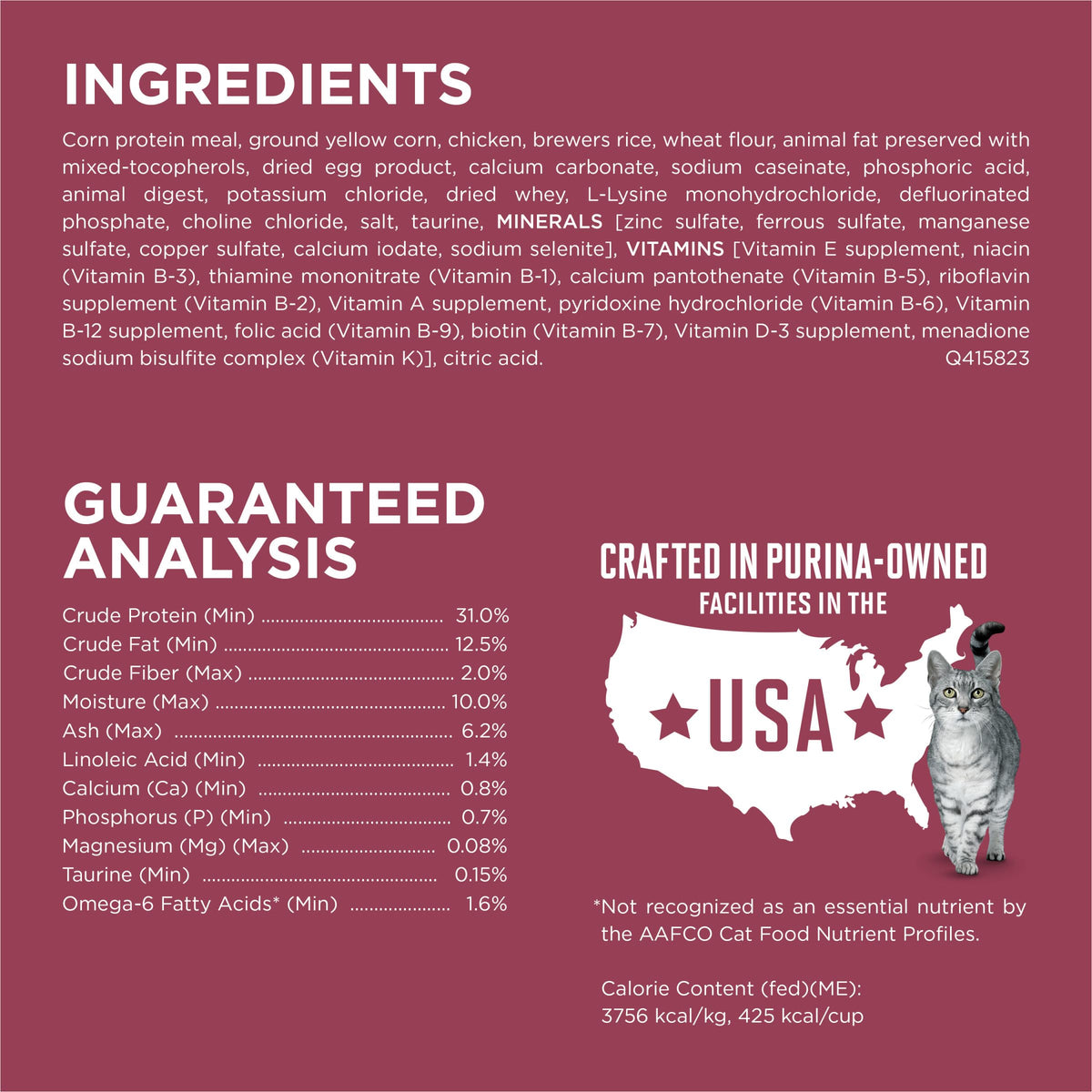 High Protein Urinary Tract Health Dry Cat Food 16 lb Bag H36466