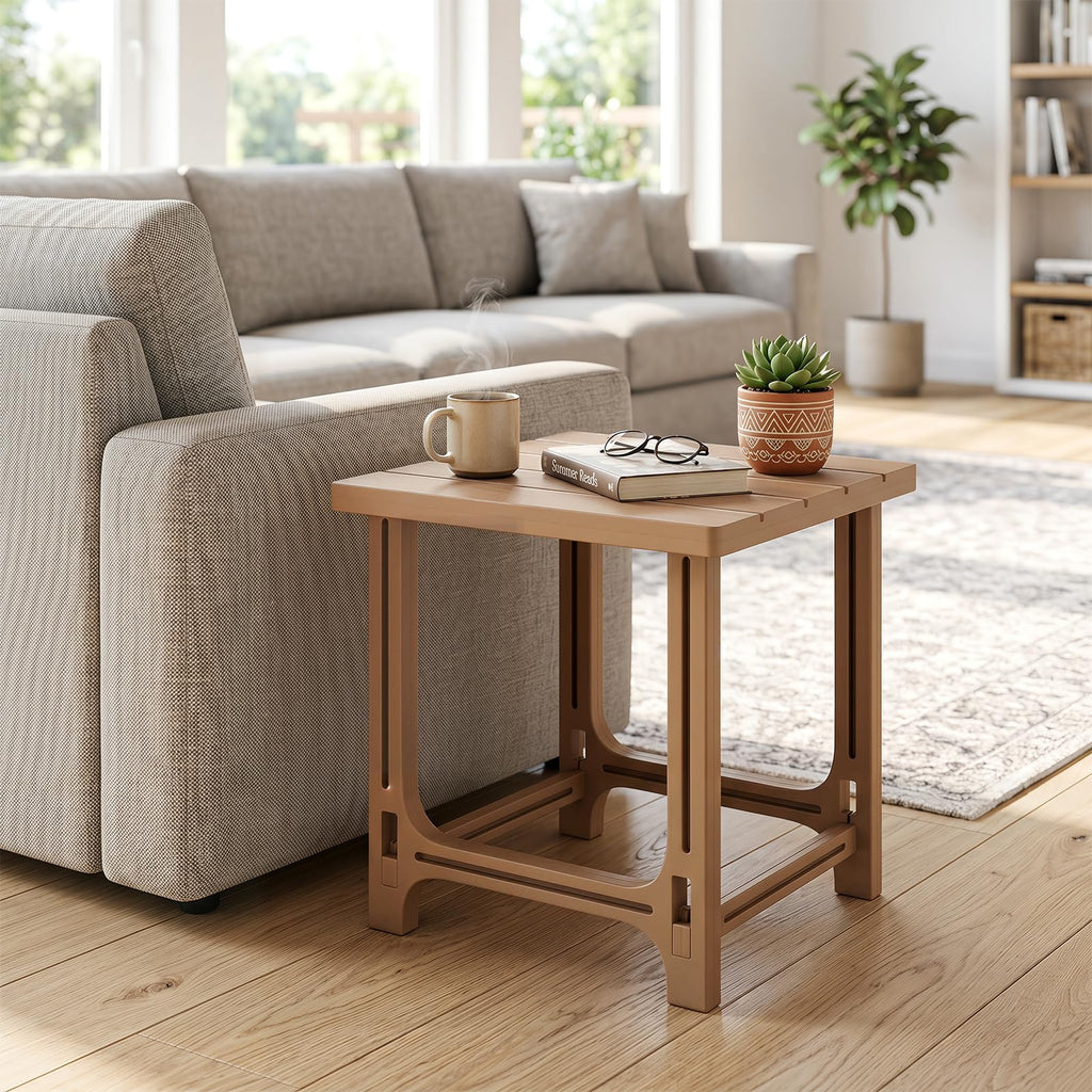 Brown Adirondack Side Table Set of 2 V336