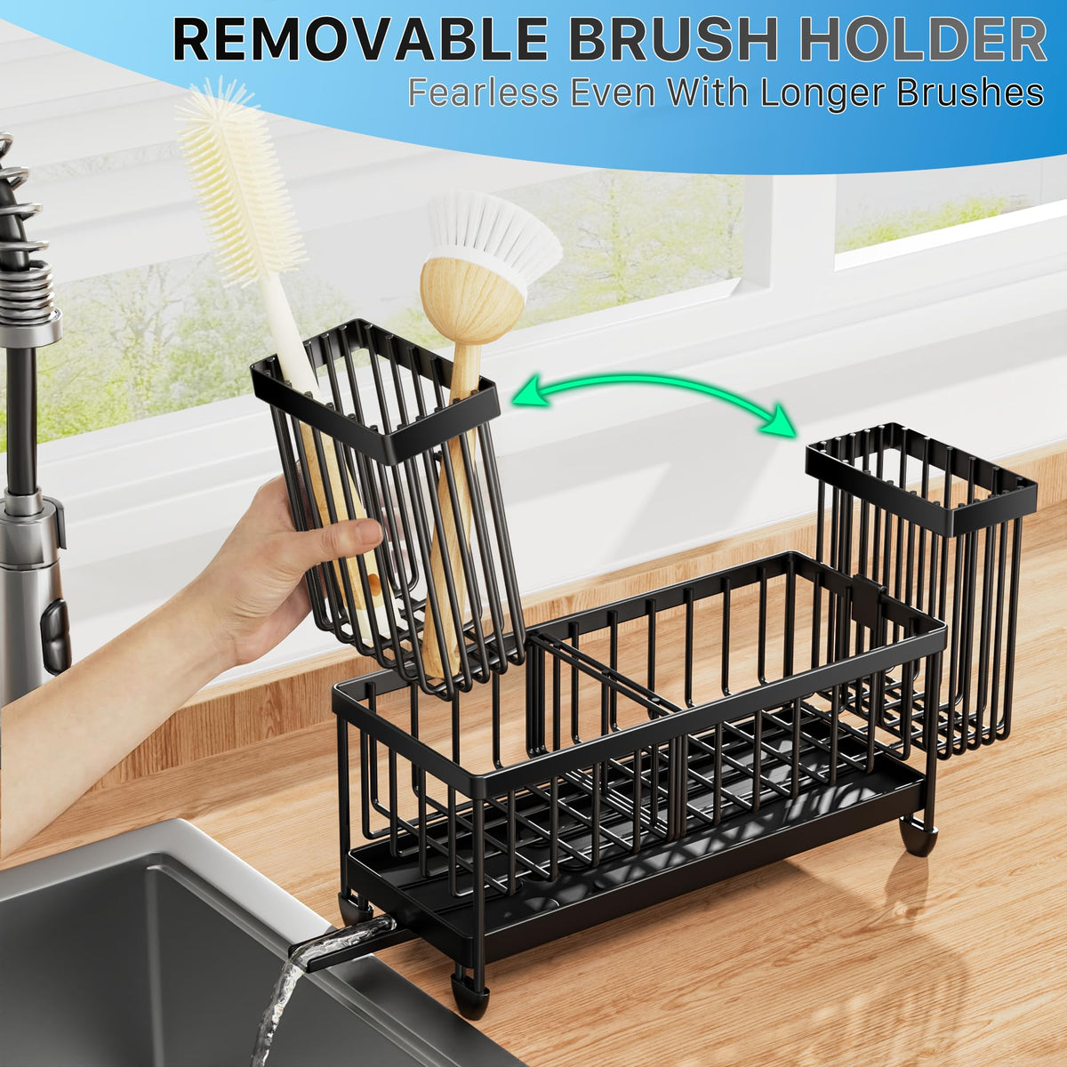 Sponge Holder with Brush Holder B183