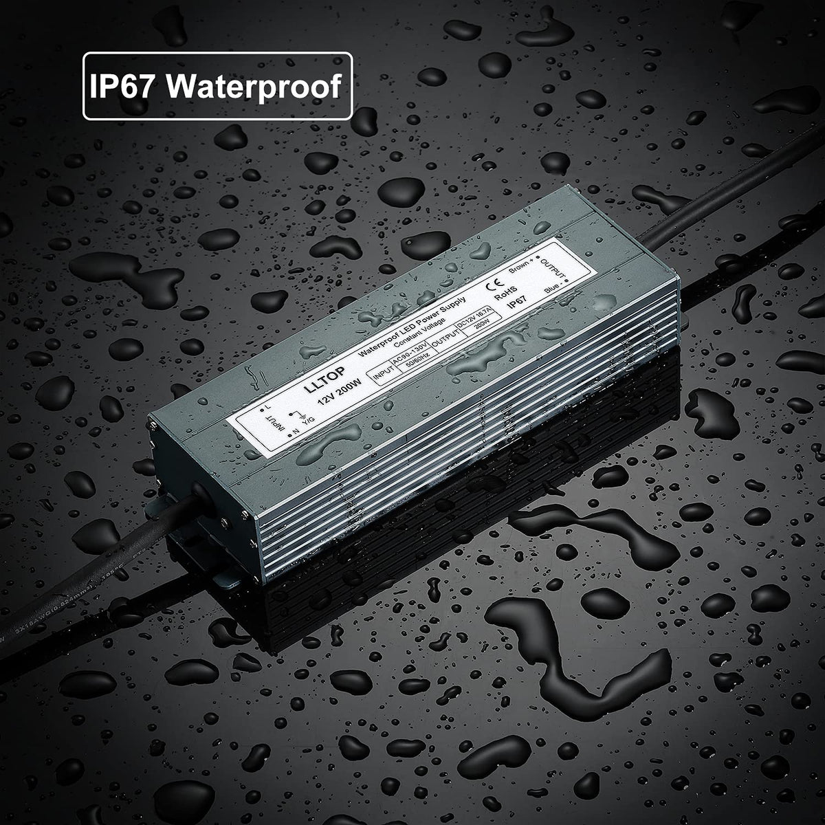 12V DC Waterproof IP67 Power Supply 200W 16.7A U919277