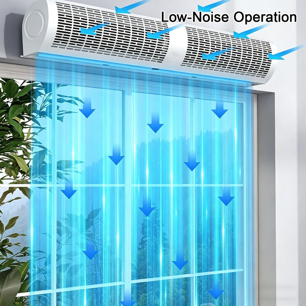 Wall Mounted Air Curtains Dual Speed Control 220V P2616