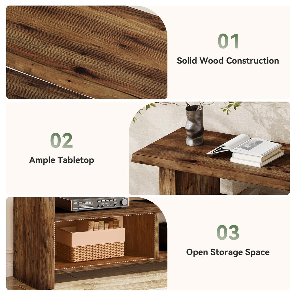 Dark Brown Solid Wood TV Stand N20556