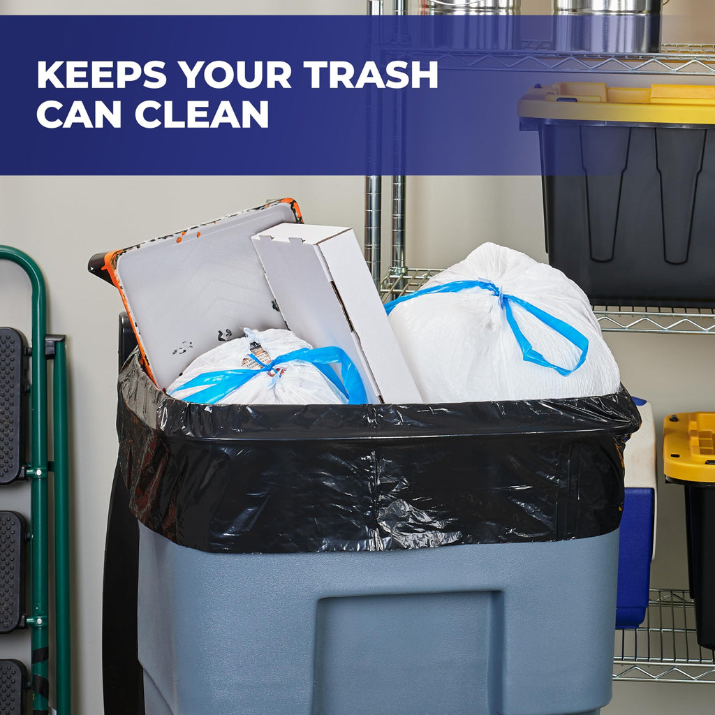 65 Gallon Black Unscented Trash Bags 10ct X450