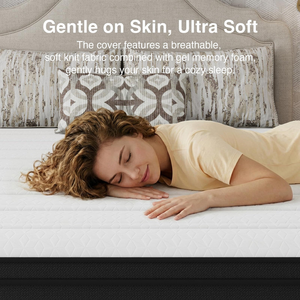 Queen 12 Inch Cooling Hybrid Mattress C126