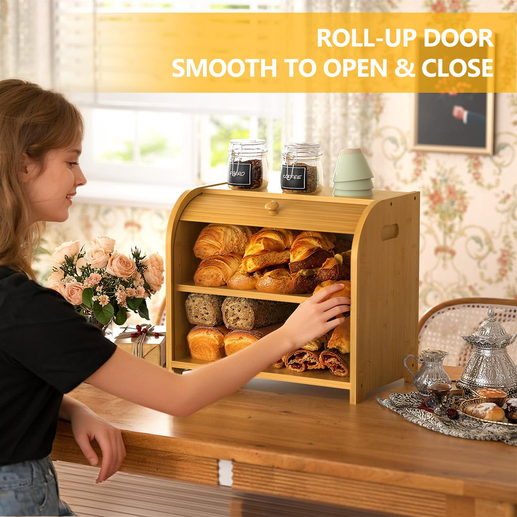 Bamboo Bread Box D91792