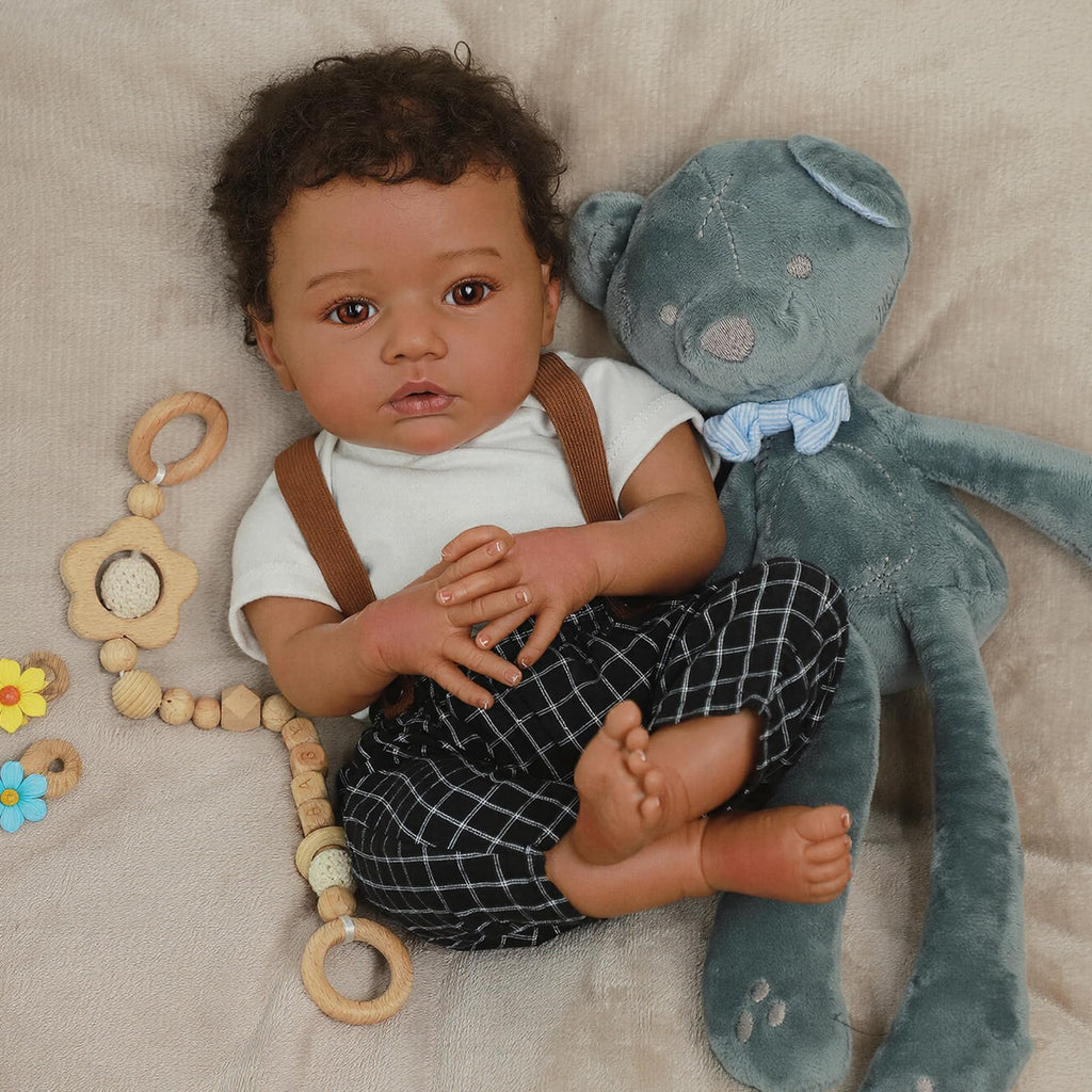 Black 20" Reborn Baby Dolls U324