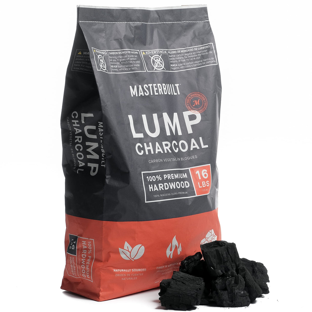 16 lb Lump Charcoal + 48 Fire Starters Bundle N98204