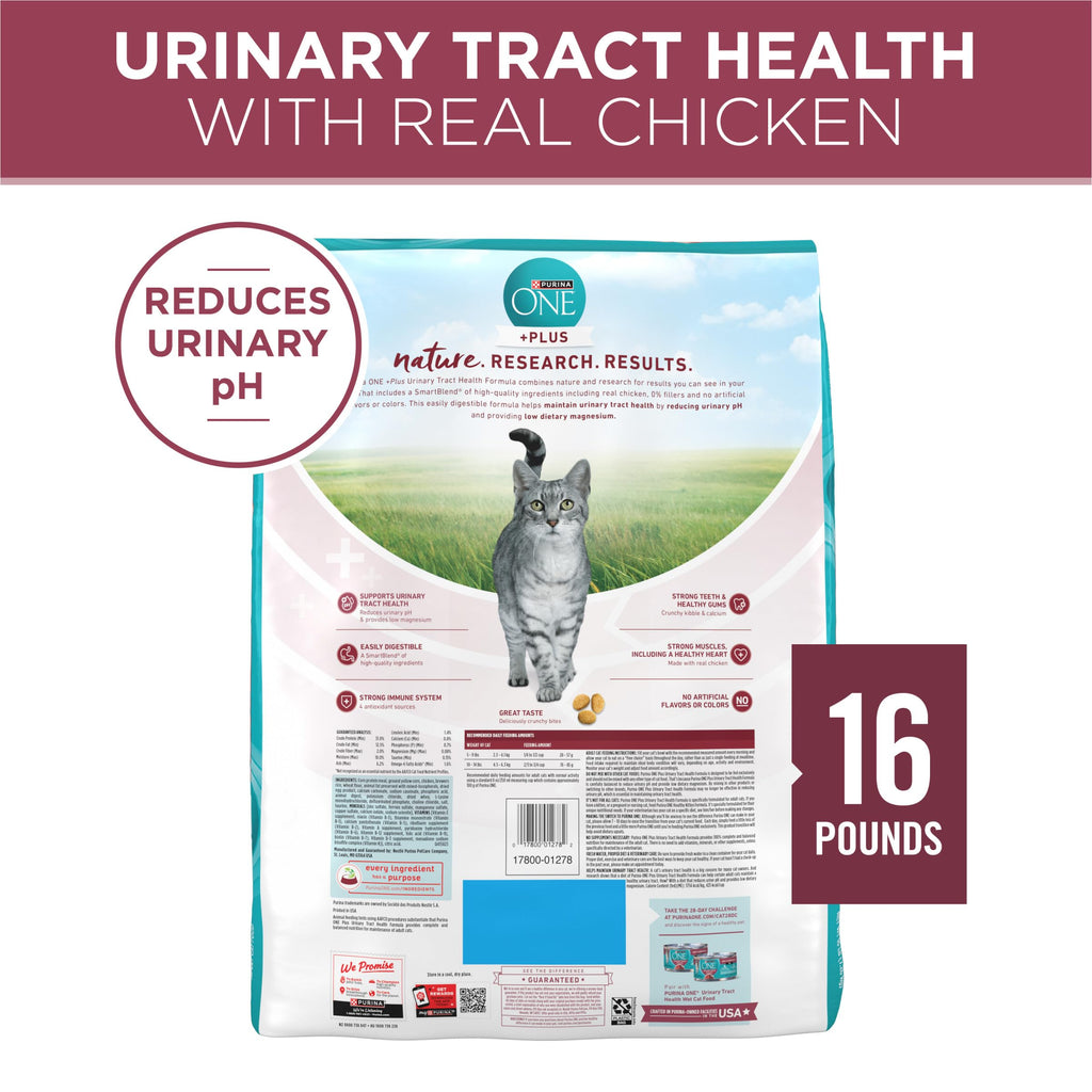 High Protein Urinary Tract Health Dry Cat Food 16 lb Bag H36466