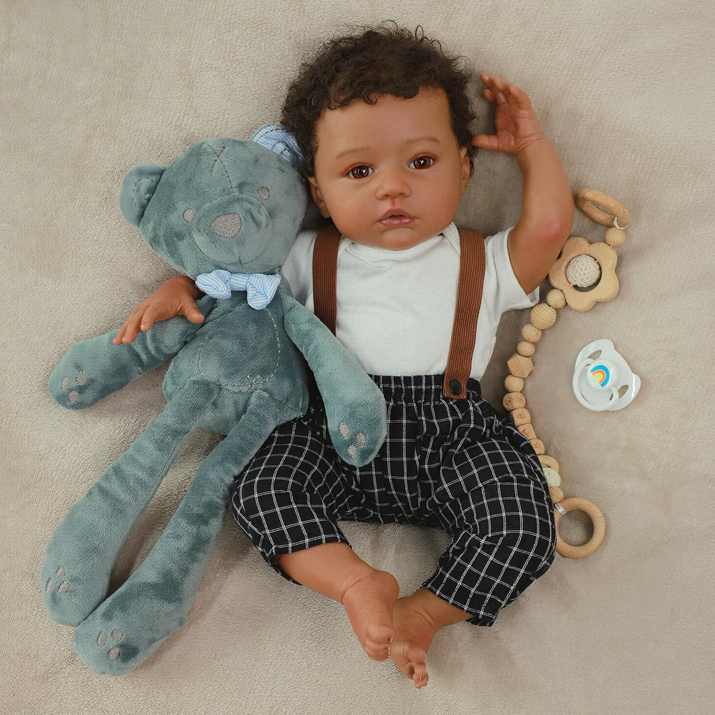Black 20" Reborn Baby Dolls U324
