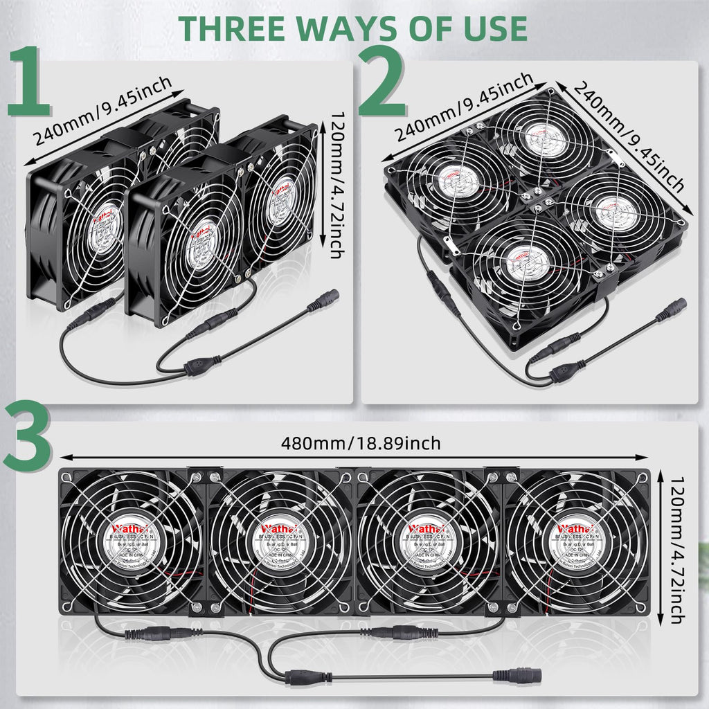 120mm Computer Fan Variable Speed Control B279