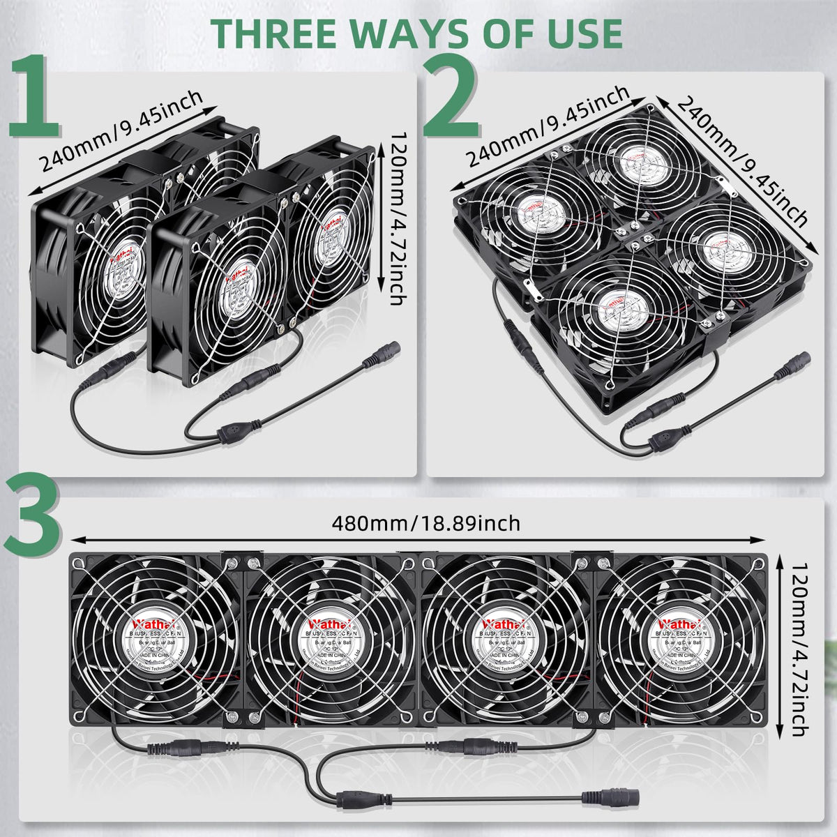 120mm Computer Fan Variable Speed Control B279