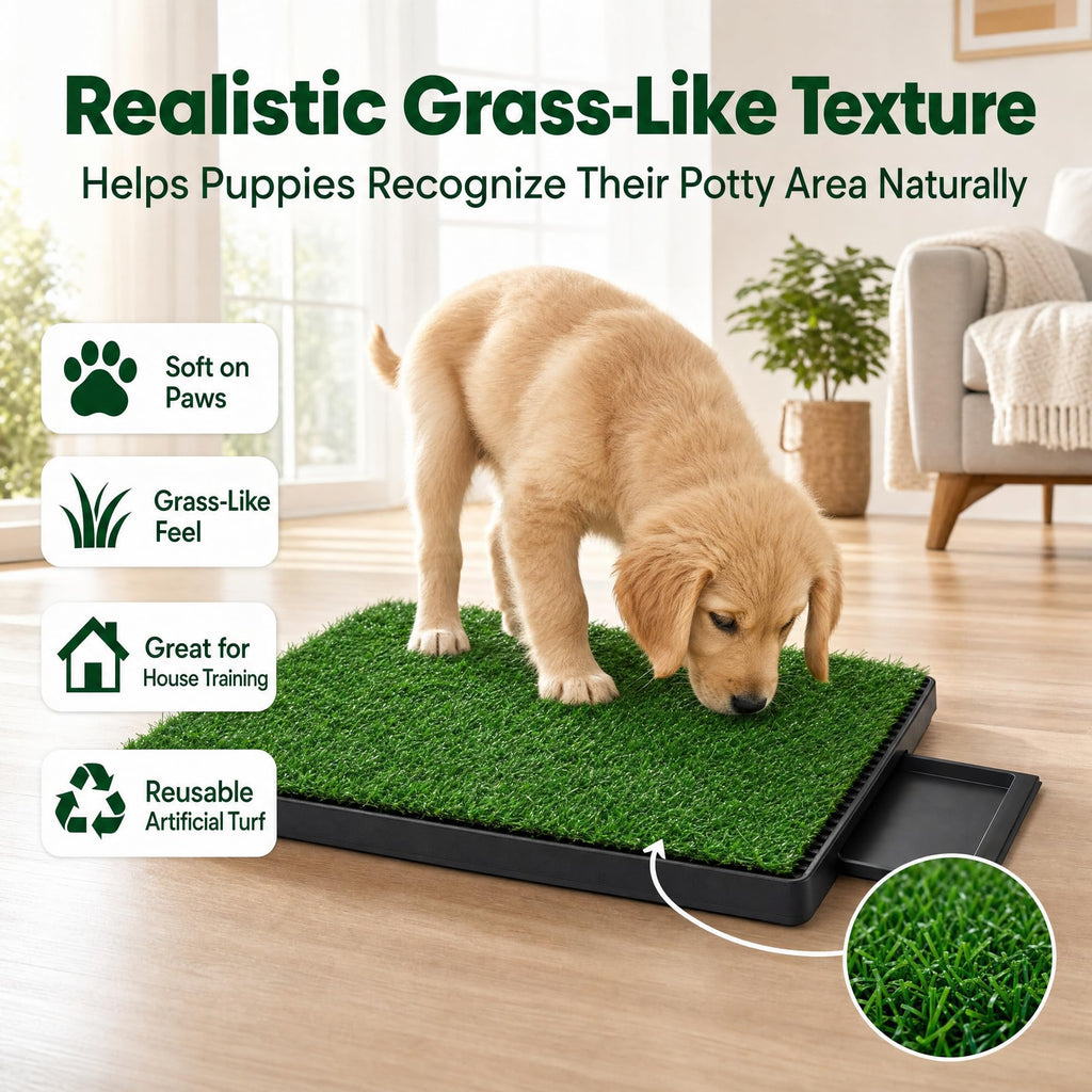 Dog Potty Grass Pads, 2 Pack, 25 x 20 in Turf B8883