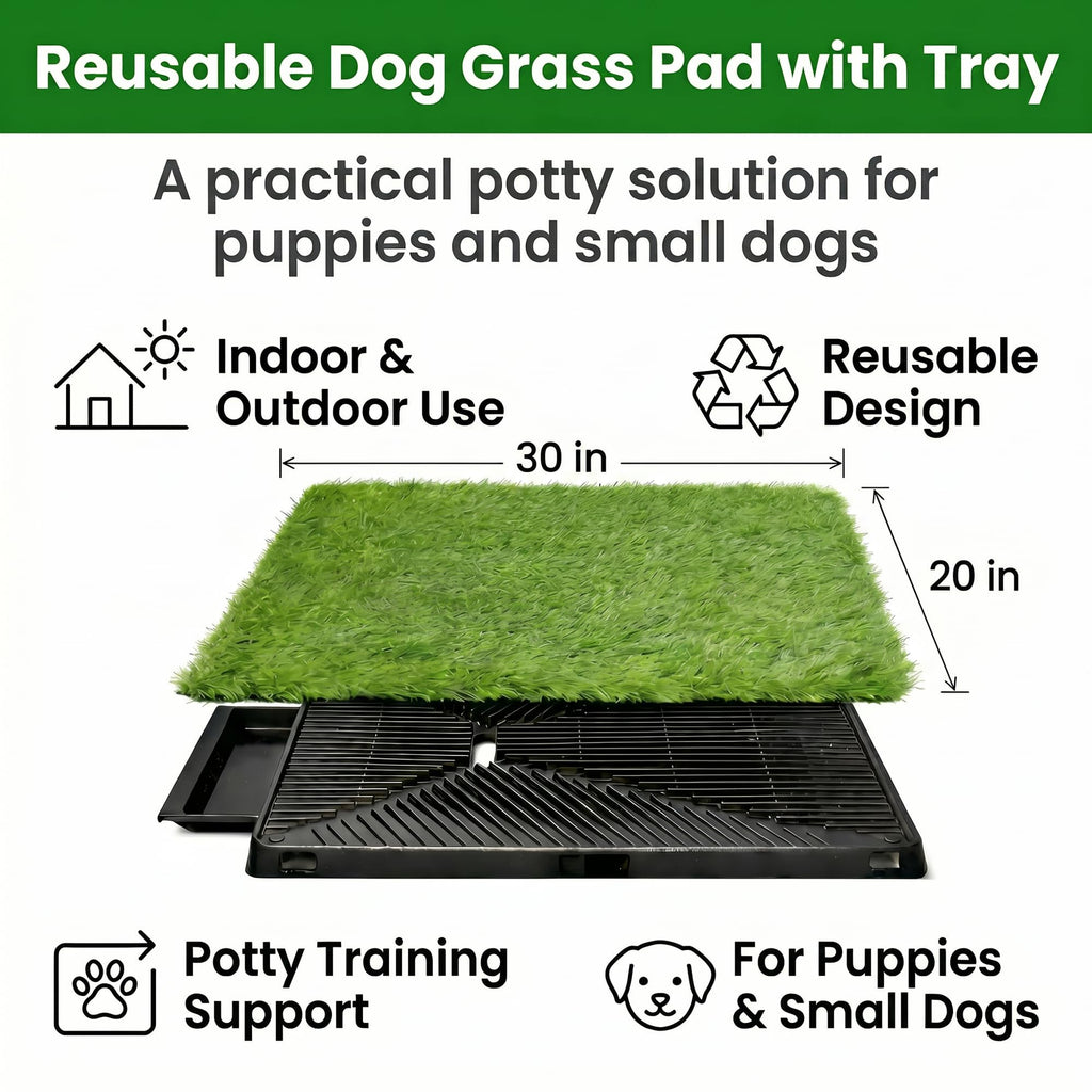 Dog Potty Grass Pads, 2 Pack, 25 x 20 in Turf B8883
