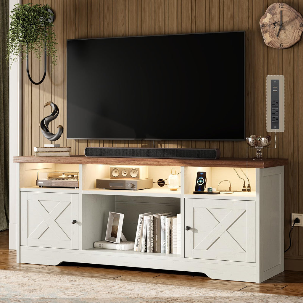 White TV Stand T6322