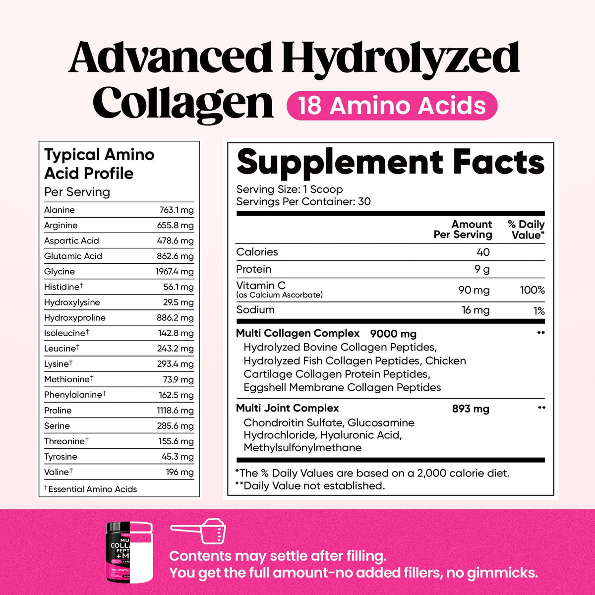 Hydrolyzed Multi Collagen Peptides Powder B51396