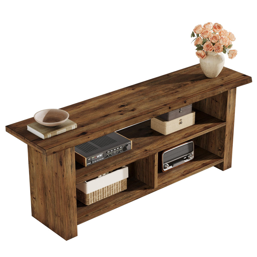 Dark Brown Solid Wood TV Stand N20556