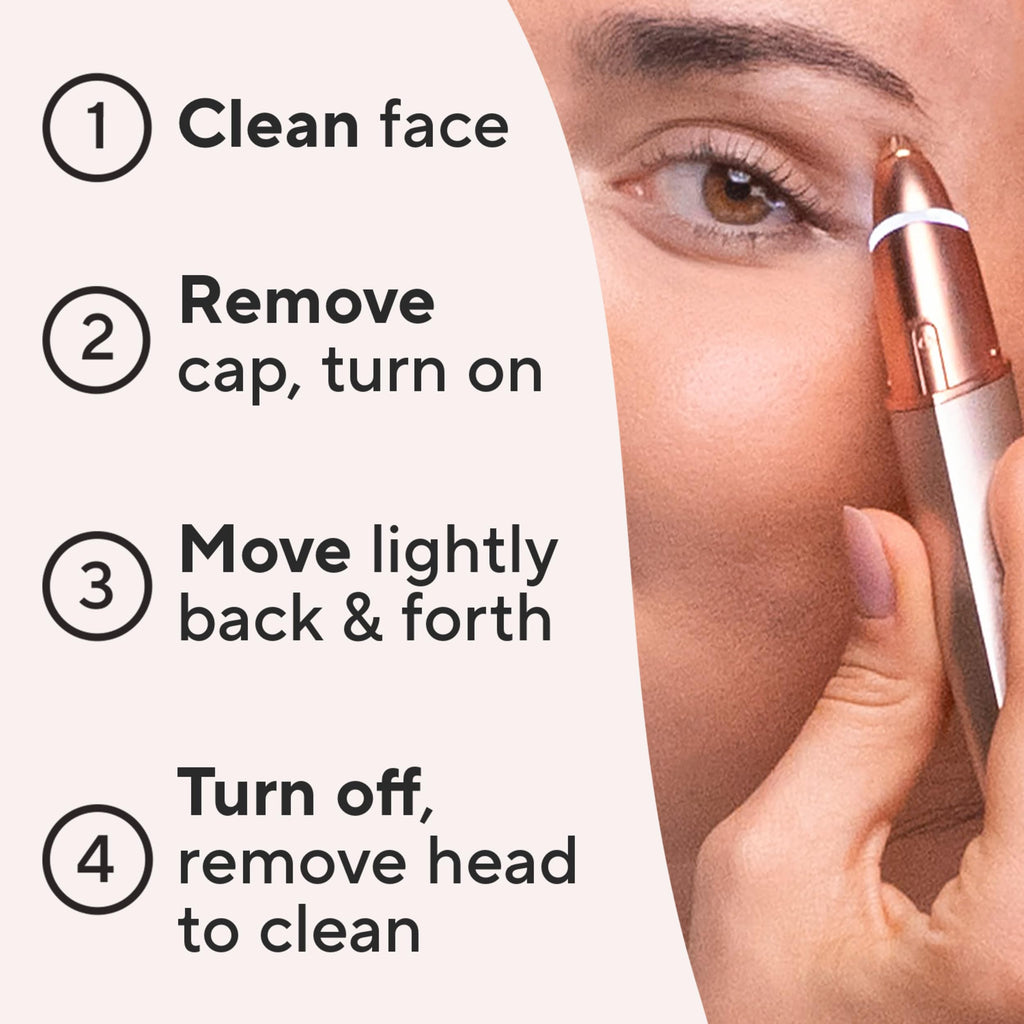 Electric Eyebrow Hair Remover with LED Light C744937