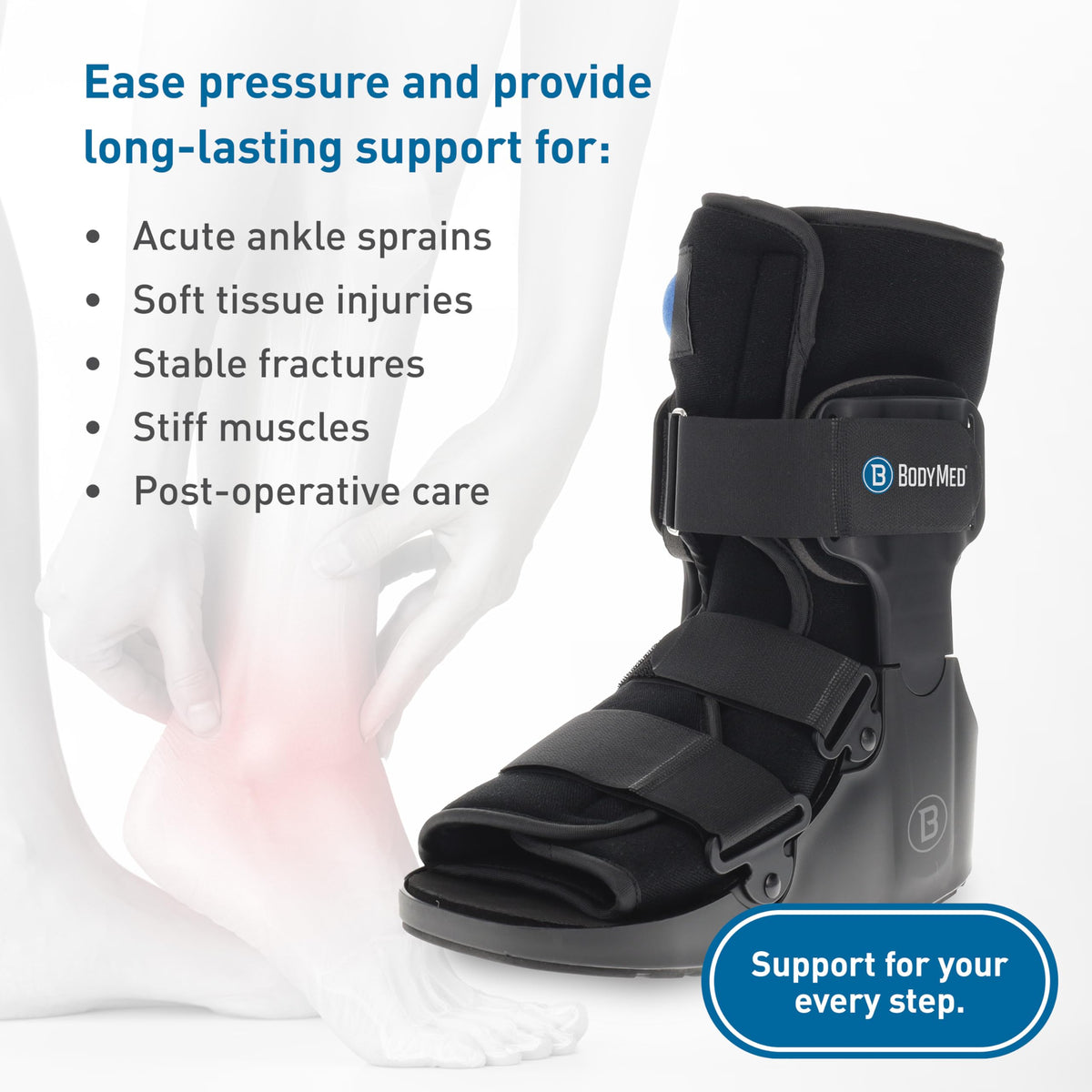 Medium 12.3" Tall Adjustable Walking Fracture Boot I336542