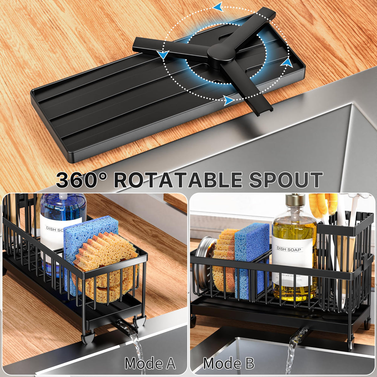 Sponge Holder with Brush Holder B183