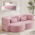 78" Full Size Pink Folding Sofa Bed W384877