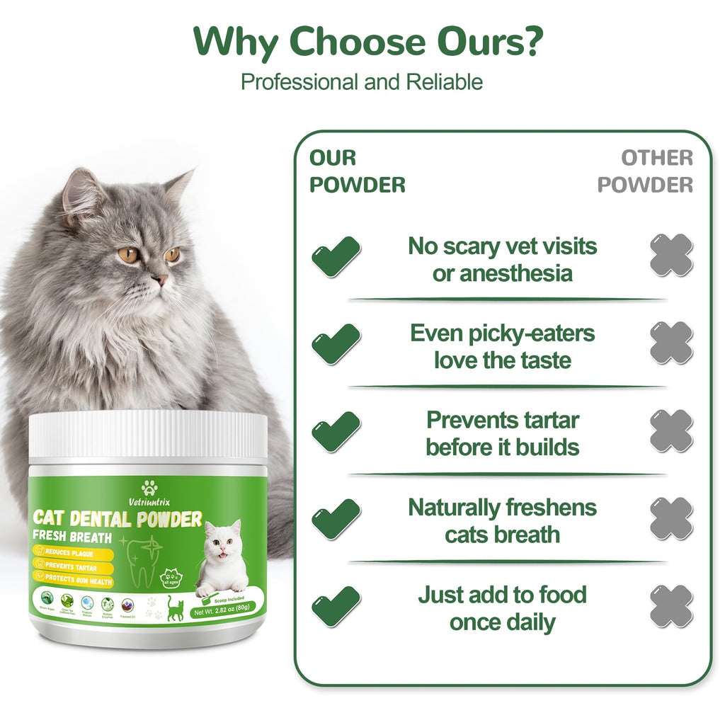 Cat Dental Care Powder with Probiotics 80g O76682