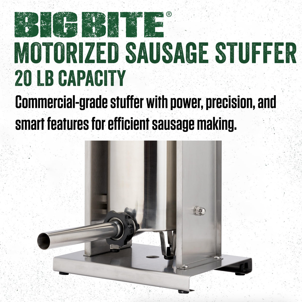 20 lb Stainless Steel Motorized Sausage Stuffer J9718