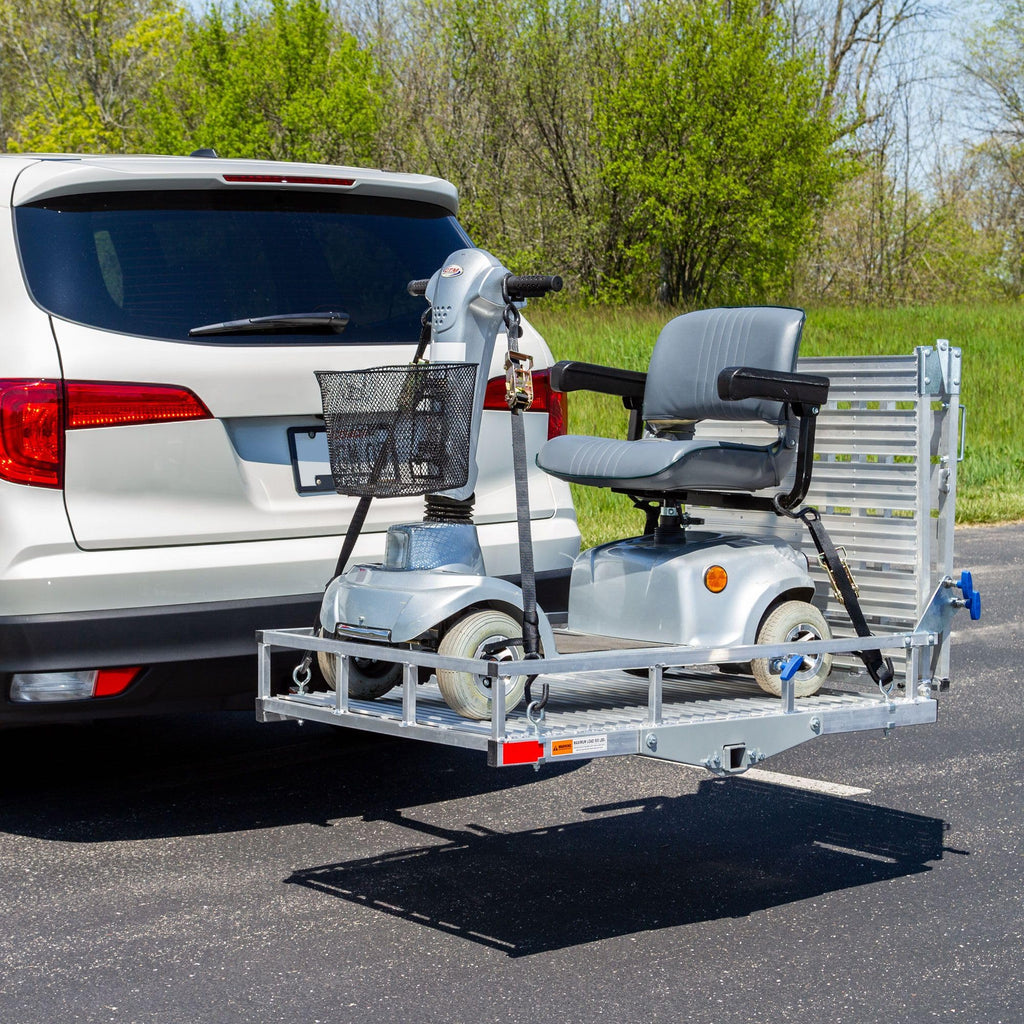 Scooter Wheelchair Hitch Carrier with Ramp, 500 lb Capacity O95892