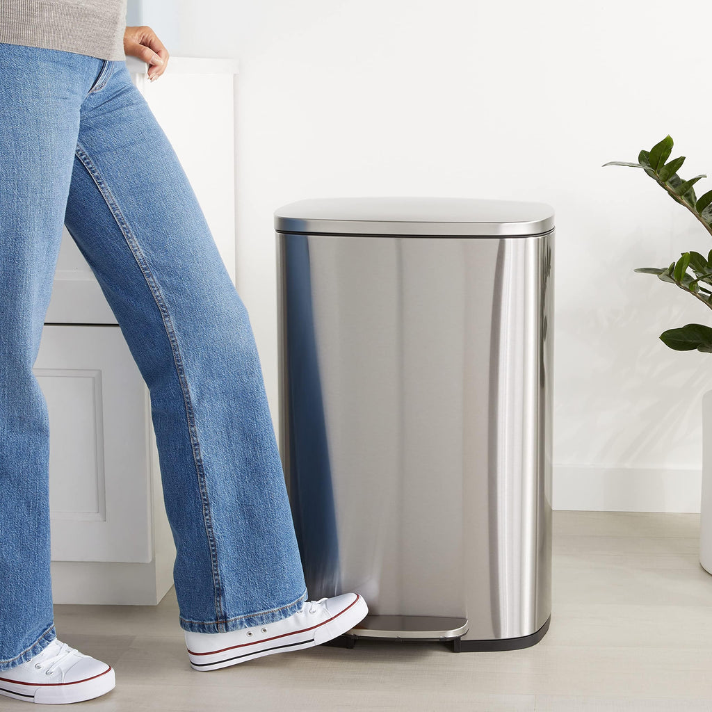 13.2 Gallon Soft-Close Stainless Steel Trash Can B625877