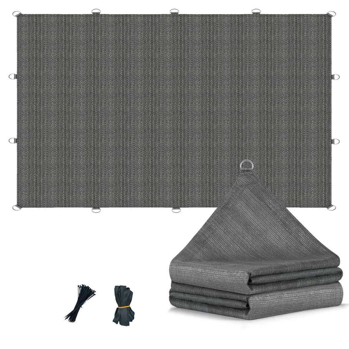 8x20 FT Sun Shade Cloth with D-Rings V335817