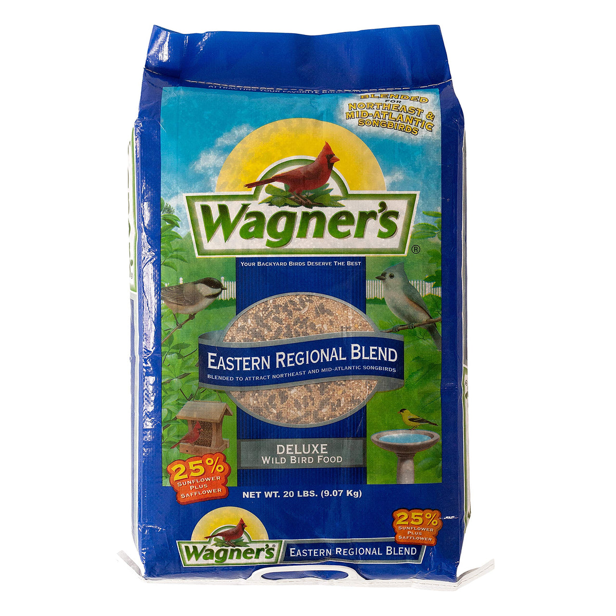 Green Squirrel-Proof Bird Feeder and 20-Pound Bag Wild Bird Food O1189