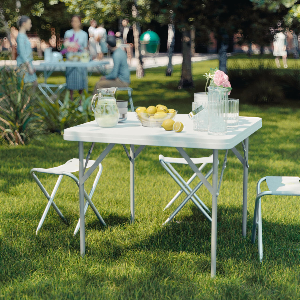 Square Plastic Folding Table I208455