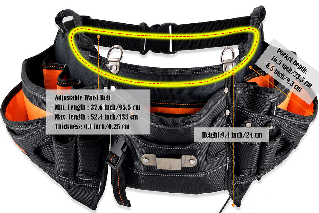 Heavy-Duty 18-Pocket Tool Belt J110792